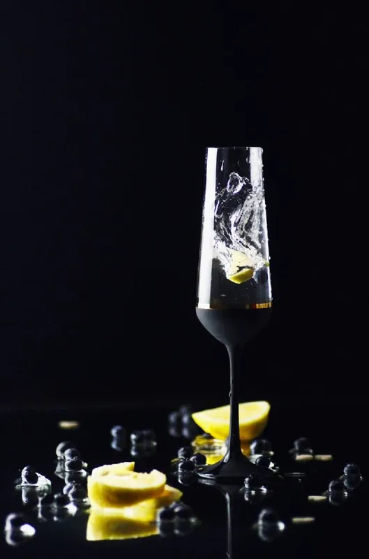 Casa Padrino luxury champagne glass set of 6 black / gold Ø 6.5 x H. 26.5 cm - Handmade and hand painted champagne glasses - Hotel & Restaurant Accessories - Luxury Quality Markenprodukt