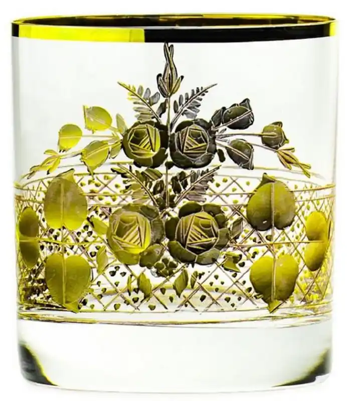 Bestpreis Casa Padrino luxury baroque whiskey glass set of 6 gold Ø 8 x H. 9 cm - Handmade and hand engraved whiskey glasses - Hotel & Restaurant Accessories - Luxury Quality