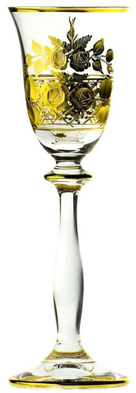 Online Kaufen Casa Padrino luxury baroque liqueur glass set of 6 gold Ø 5.5 x H. 17 cm - Handmade and hand engraved liqueur glasses - Hotel & Restaurant Accessories - Luxury Quality