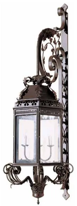 Bestseller Casa Padrino luxury baroque outdoor wall lamp brown 62 x 70 x H. 212 cm - Magnificent balcony garden terrace outdoor light - Outdoor lighting in baroque style - Luxury Quality