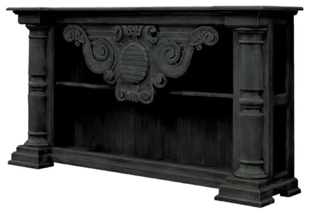 Expressversand Casa Padrino luxury country style console black 170 x 40 x H. 100 cm - Handcrafted solid wood console table - Noble country style solid wood furniture