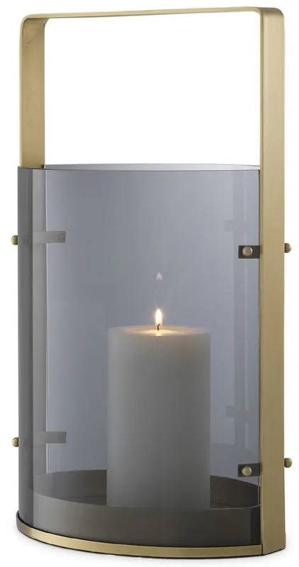 Casa Padrino luxury candle holder antique brass / gray 29.5 x 21 x H. 50 cm - Gastronomy Accessories - Luxury Quality Knallerangebot