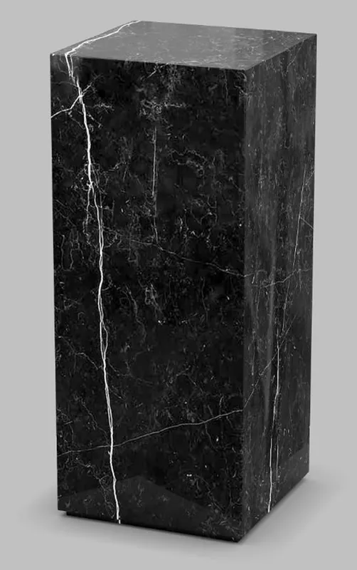 Mega-Angebot Casa Padrino Luxury Marble Side Table Black 30 x 30 x H. 70 cm - Deco Marble Column - Luxury Marble Living Room Furniture