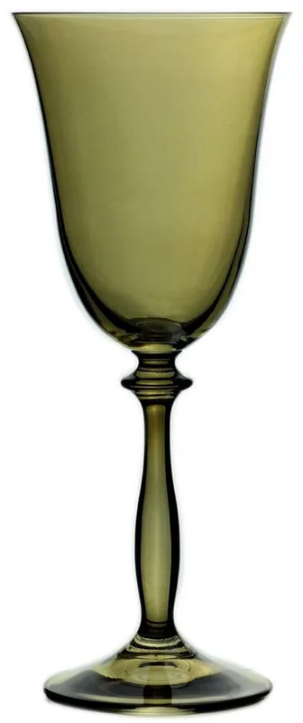 Casa Padrino luxury baroque white wine glass set of 6 amber Ø 8.5 x H. 21 cm - Handmade wine glasses - Hotel & Restaurant Accessories - Luxury Quality Heißes Angebot