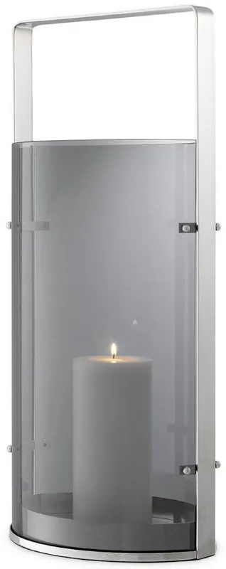 Neu Im Sortiment Casa Padrino luxury candle holder silver / gray 29.5 x 21 x H. 65 cm - Gastronomy Accessories - Luxury Quality
