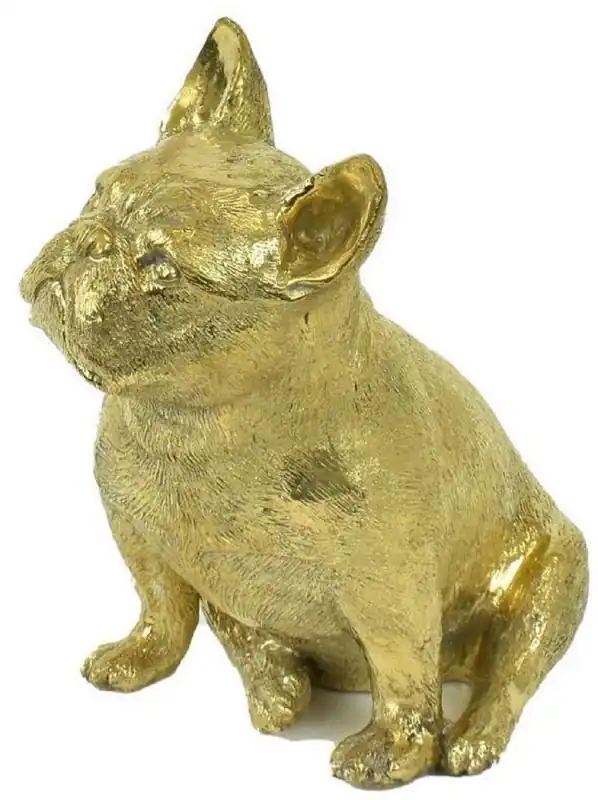 Casa Padrino luxury bronze dog bulldog gold 21 x 15 x H. 22 cm - Bronze Sculpture - Decoration Figure - Luxury Decoration Accessories Kracherpreis