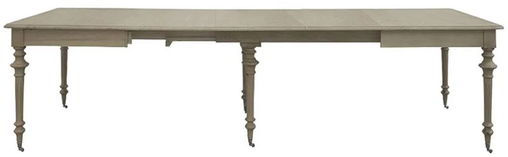 Casa Padrino luxury country style dining table gray 170-470 x 120 x H. 77 cm - Handcrafted extendable solid wood kitchen table - Noble country style solid wood dining room furniture Sonderangebot
