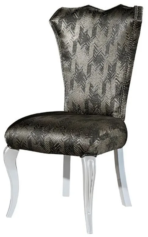 Nur Für Kurze Zeit Casa Padrino luxury baroque dining chair green / gold / white - Handcrafted solid wood kitchen chair with noble pattern - Dining room furniture - Baroque furniture