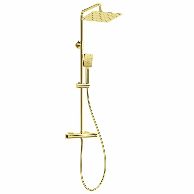 Angebot Casa Padrino Luxus Duschgarnitur mit Überkopfbrause und Handbrause Gold H. 85-122,5 cm