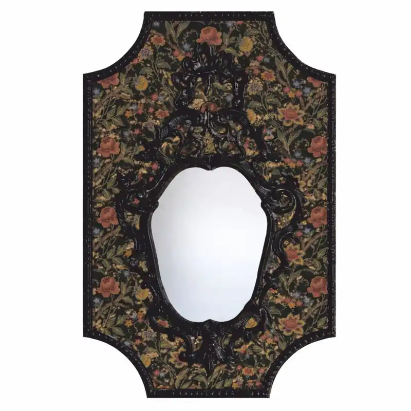 Casa Padrino Luxus Barock Spiegel Bunt / Schwarz H. 99 cm - Barock Möbel - Made in Italy Jetzt Kaufen