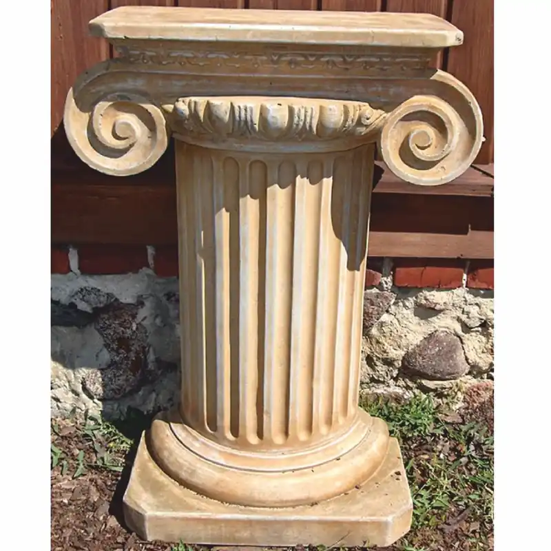 Nur Heute Casa Padrino Barock Halbsäule Beige H. 77 cm - Barockstil Garten Deko