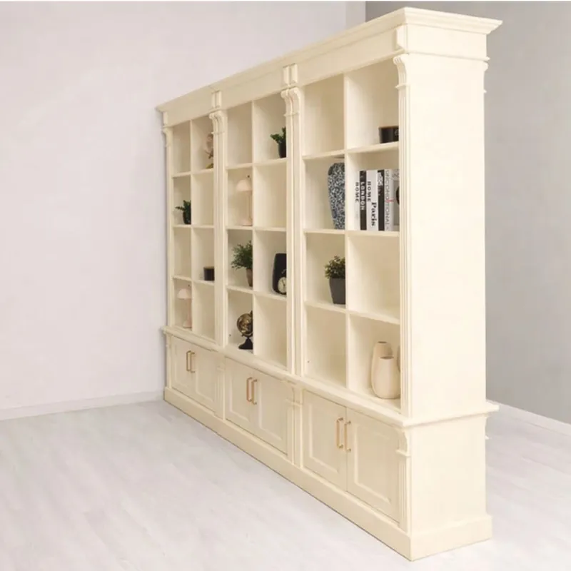 Top-Preis Casa Padrino Landhausstil Raumteiler Bücherschrank Creme 260 cm - Landhausstil Möbel