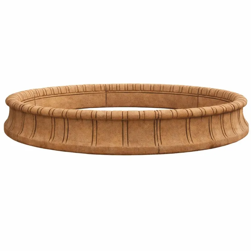 Casa Padrino Barock Springbrunnen Umrandung Braun Ø 280 x H. 35 cm Neu Im Sortiment