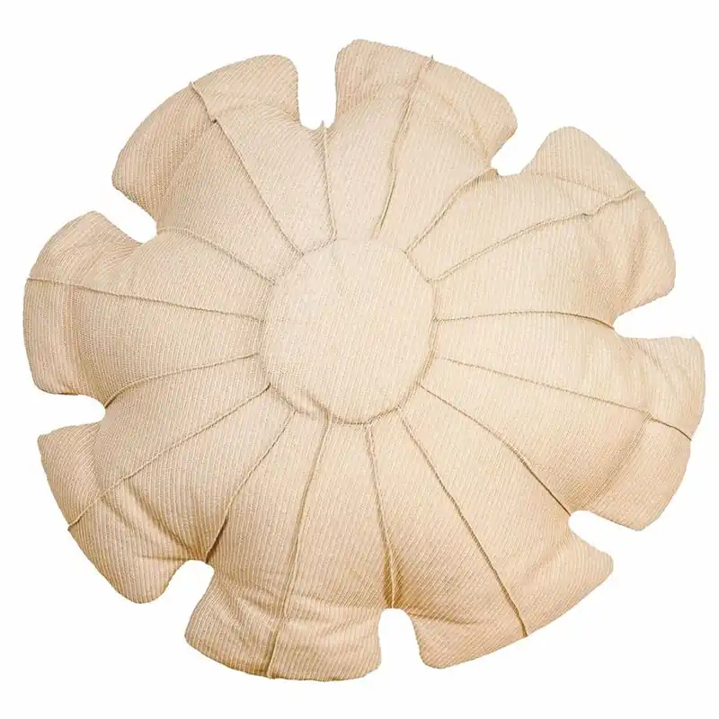 Casa Padrino Luxus Sitzsack Blume Beige Ø 130 cm - Schwimmender Sitzsack Bestseller