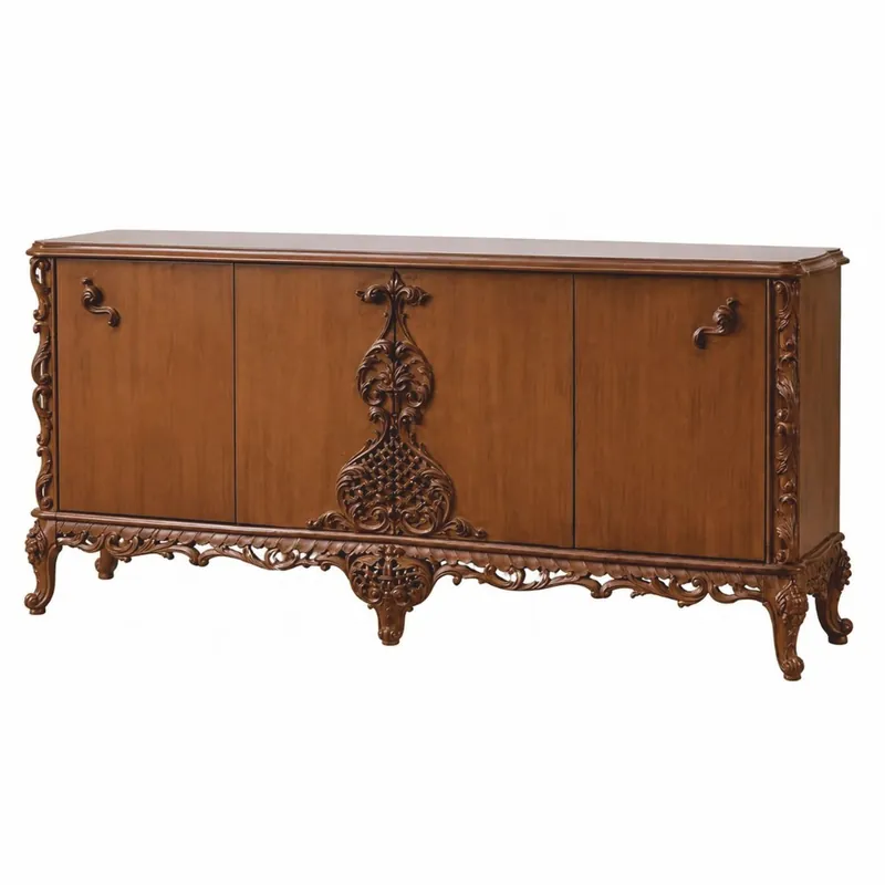 Sale Casa Padrino Luxus Barock Sideboard Braun 213 cm - Prunkvolle Barockstil Möbel