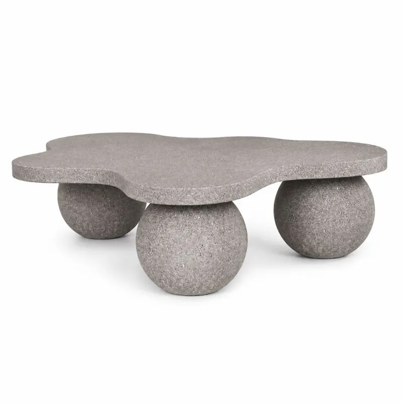 Casa Padrino Luxus Beton Couchtisch Grau 140 cm - Wohnzimmer & Garten Möbel Neu
