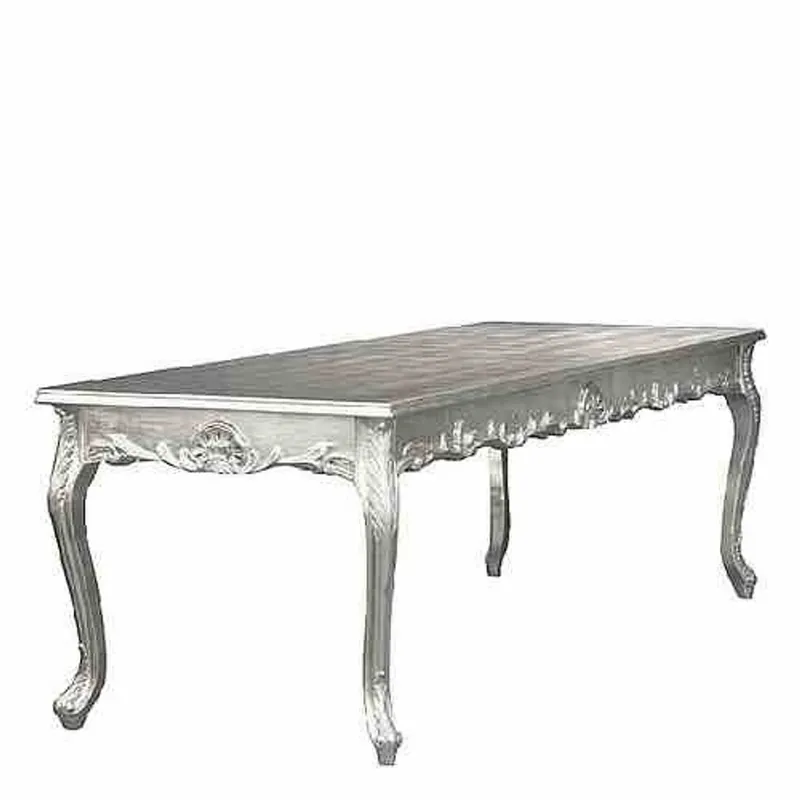 Angebot Baroque Dinner Table Silver 200cm