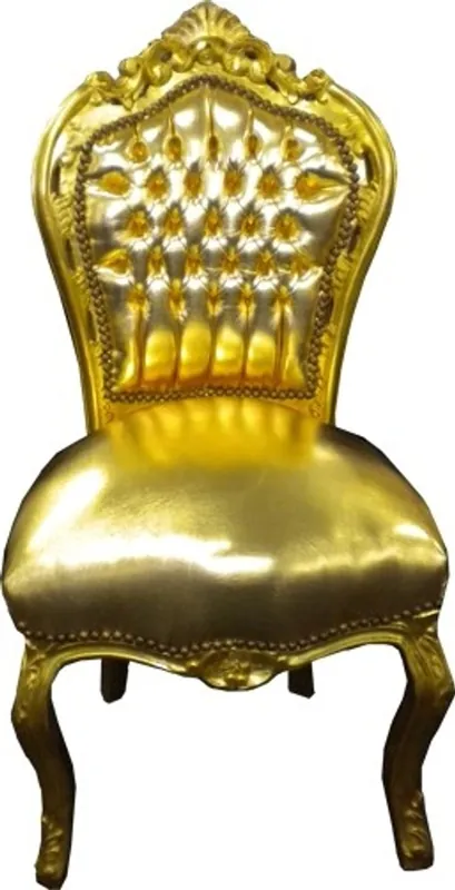 Neu Baroque dining room chair gold / gold