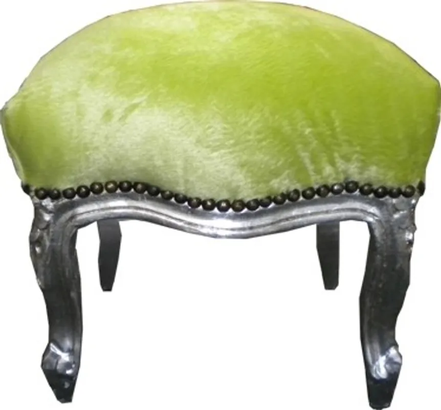 Casa Padrino Baroque ottoman jade green / silver Abverkauf