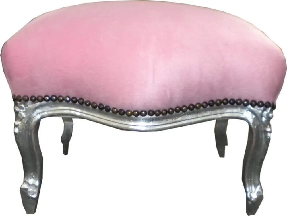 Top-Preis Baroque stool pink / silver medium