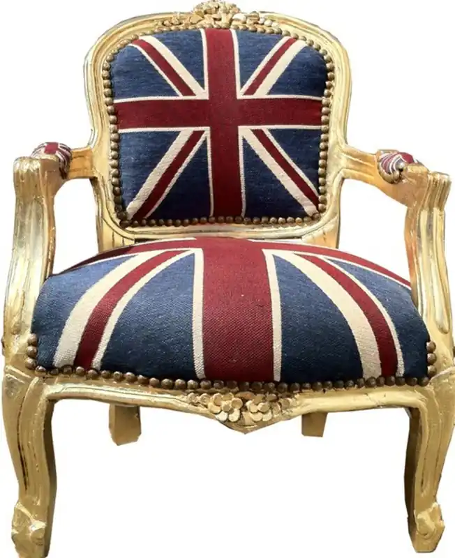 Baroque Kids Armchair Union Jack/Gold Jetzt Bestellen