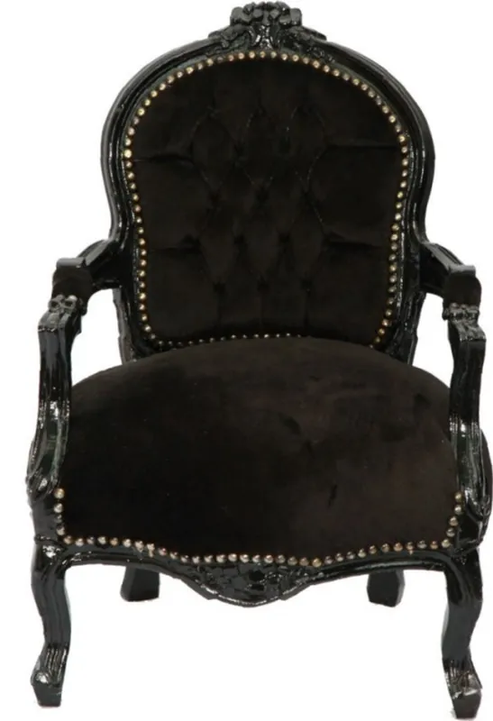 Neu Kids Baroque chair Black / Black - Armchair