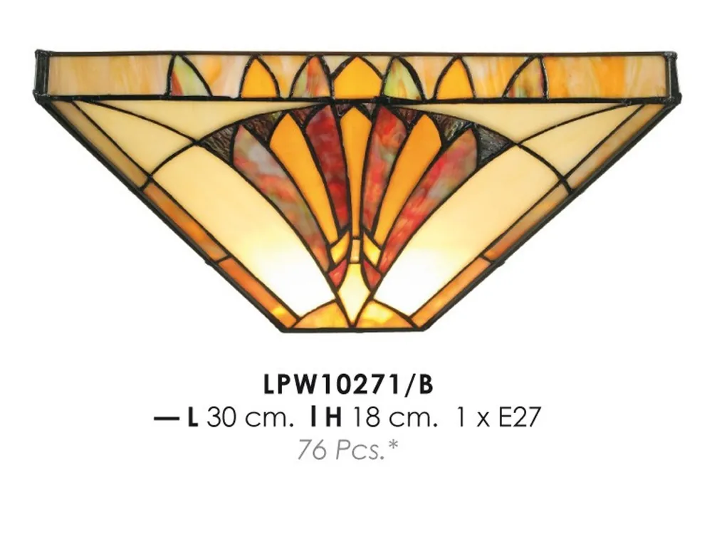 Casa Padrino Tiffany wall lamp Ø 30 x H. 18 cm - Luxury living room wall lamp Neu Im Sortiment