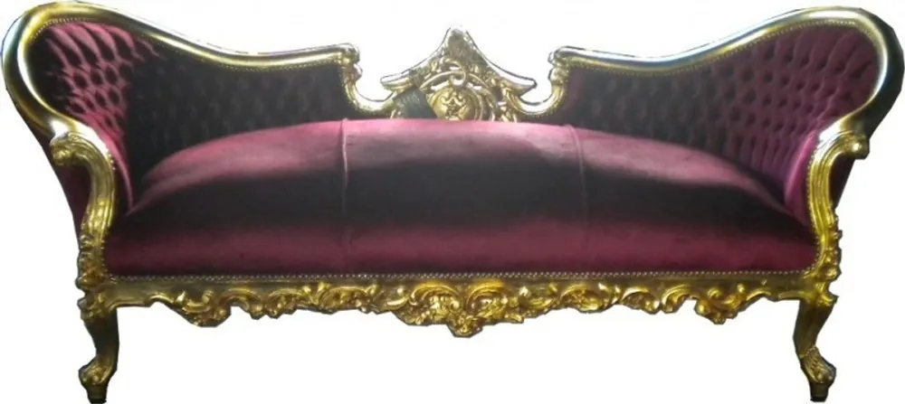 Top-Angebot Casa Padrino Baroque Sofa Vampire Bordeaux Red / Gold - Limited Edition