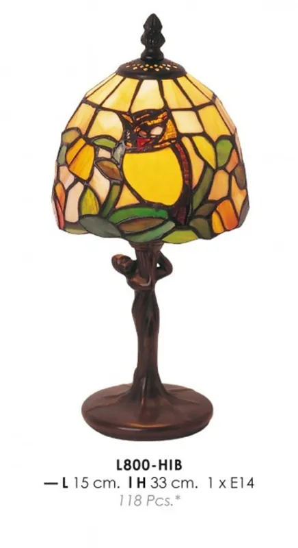 Solange Der Vorrat Reicht Casa Padrino Tiffany table lamp Ø 15 x H. 33 cm - Luxury desk lamp