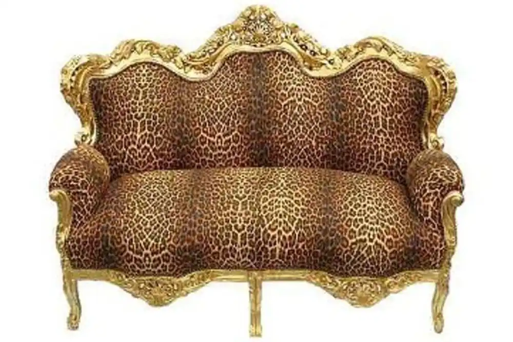 Neu Casa Padrino Baroque Sofa Master Leopard / Gold - Baroque Furniture
