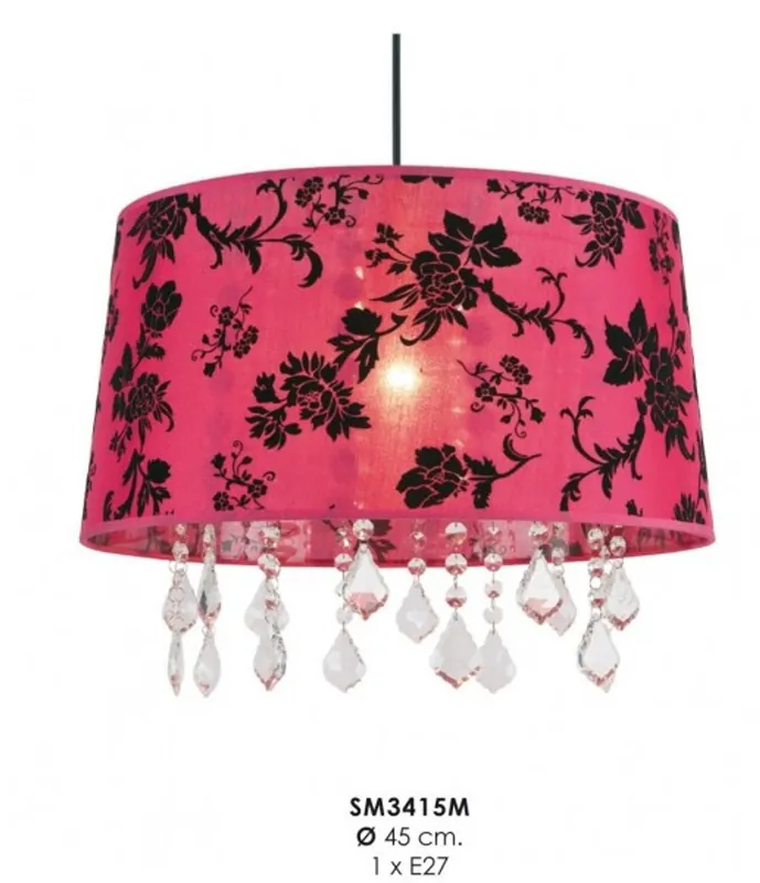 Baroque design pendant lamp, pendant lamp with crystal decoration SM3415M red lamp light Saisonangebot