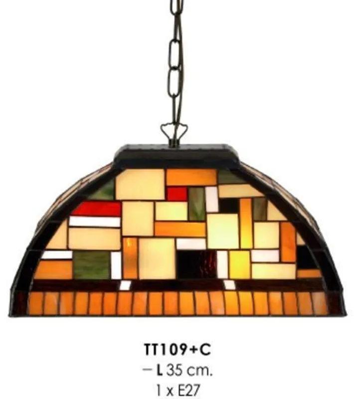 Tiffany hang light diameter 35cm TT109 + C lamp lamp Letzte Chance