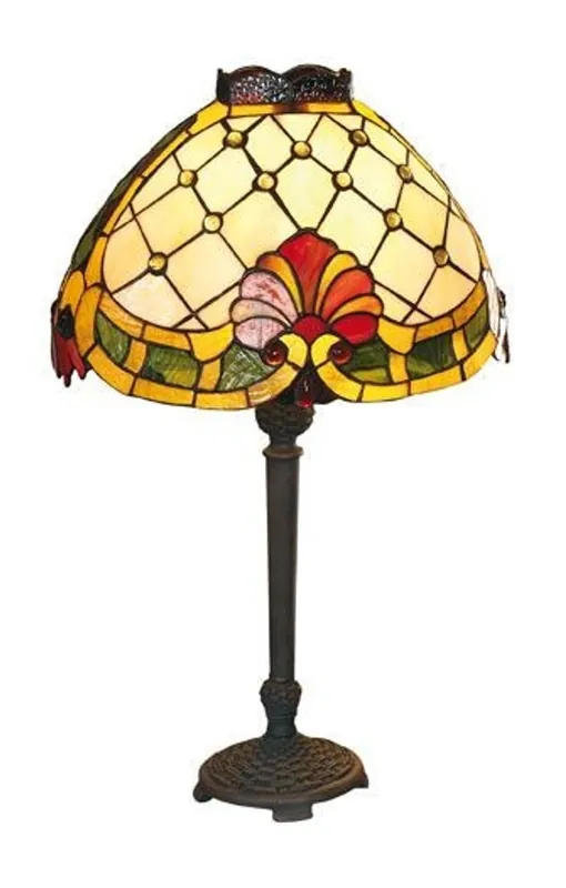 Bestseller Casa Padrino Tiffany table lamp 34 x 21 cm - Handmade Tiffany stool lamp - Tiffany Lights