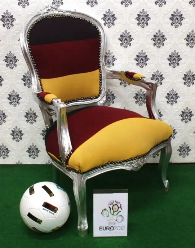 Baroque salon chair Germany Design / Silver Schneller Versand