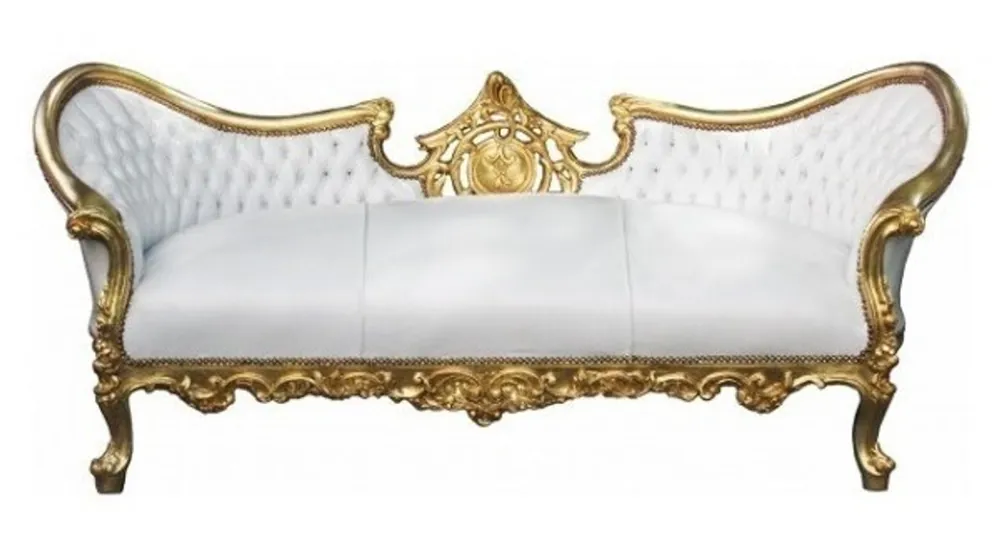 Bestpreis Baroque Sofa Vampire White/Gold- Limited Edition