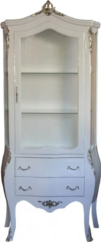 Sonderangebot Casa Padrino Baroque cabinet White / Silver Limited Edition