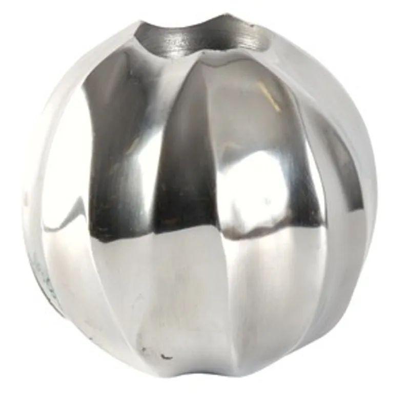 Expressversand Designers Shine tea light holder in polished aluminum 12.5 cm diameter - Tea Candle Holder