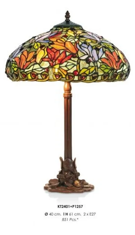 Tiffany Lamp Stool Height 61 cm, diameter 40 cm - light bulb Online Kaufen