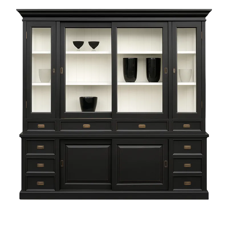Sichere Zahlung Large Shabby chic country house style cabinet with 5 doors and 10 drawers - buffet cabinet - wardrobe dining room