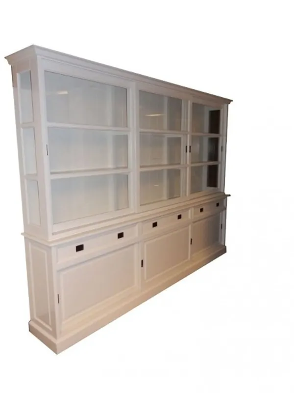 Bestseller Large Shabby chic country house style cabinet with 6 doors and 3 drawers - buffet cabinet - wardrobe dining room