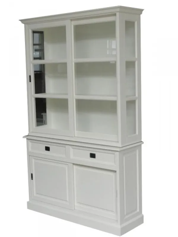 Geprüft Large Shabby chic country house style cabinet with 2 doors and 2 drawers - buffet cabinet - wardrobe dining room