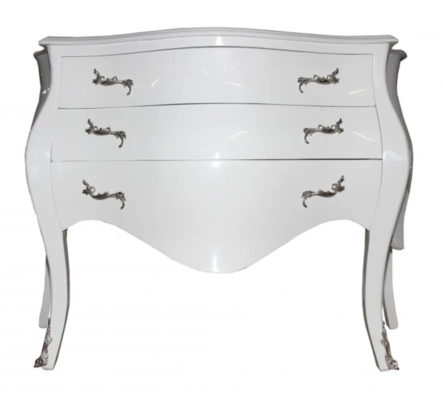 Casa Padrino Baroque chest of drawers in white Abverkauf