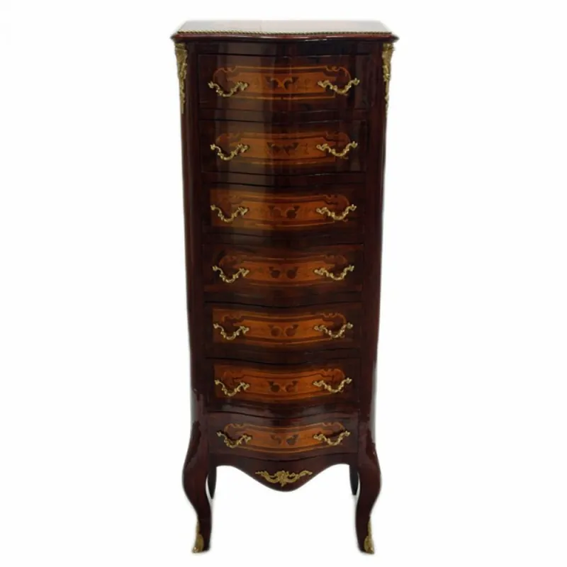 Neu Casa Padrino Baroque chest of drawers with 7 drawers mahogany model