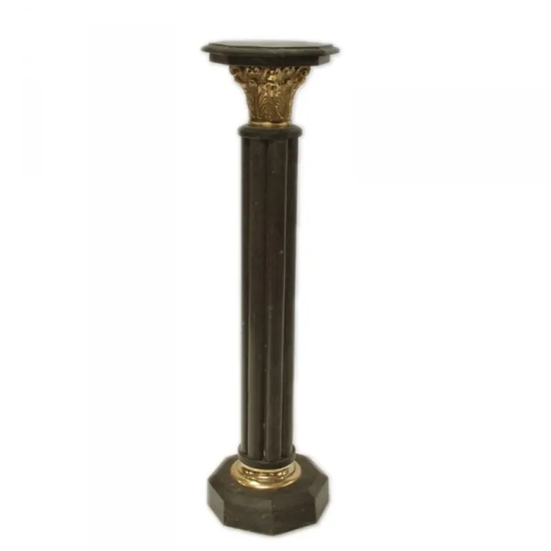 Marble column in the Baroque style black Height: 110cm, Width: 30 cm Depth: 30 cm - marble column Solange Der Vorrat Reicht