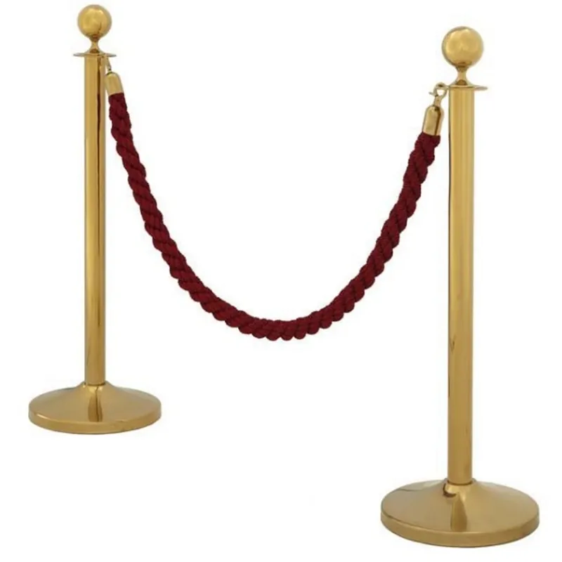 Preisknaller VIP enclosure - Gold / Bordeaux - Hotel / disco / club / Trade - Stanchion Post Set