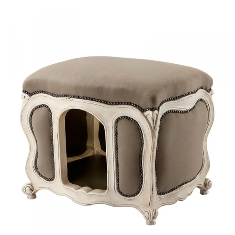 Baroque Cats & Dogs House Luxury Sand / Antique White Aktuell