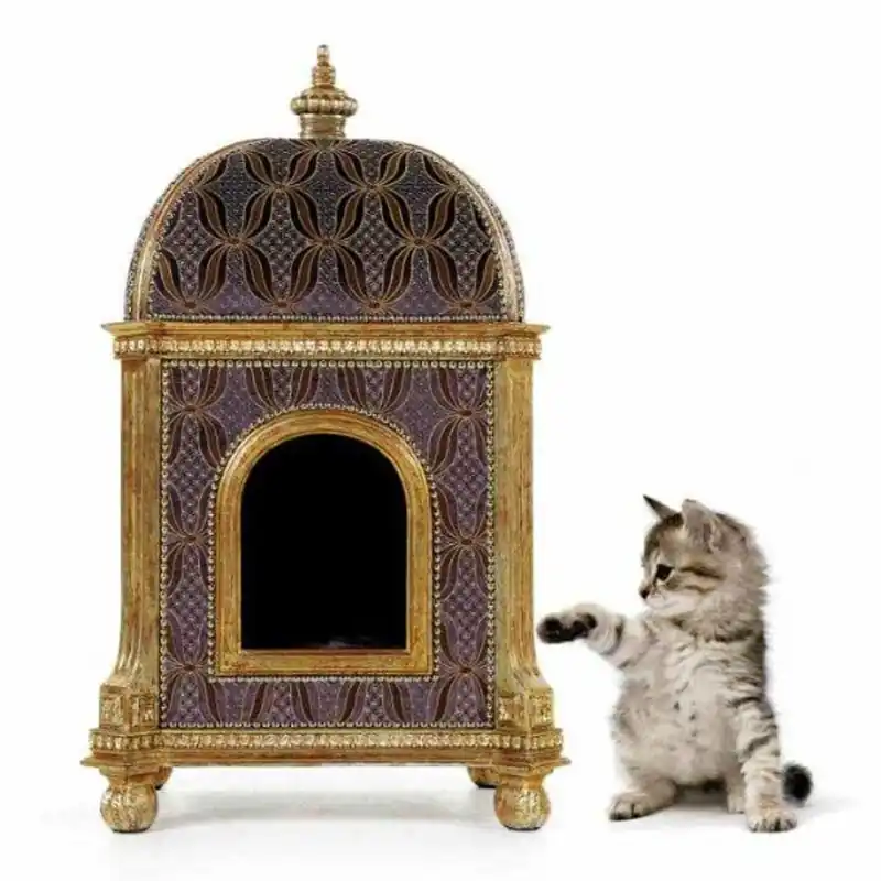 Casa Padrino Baroque luxury cat house Golden Temple - House seat cat furniture pet furniture Beliebt
