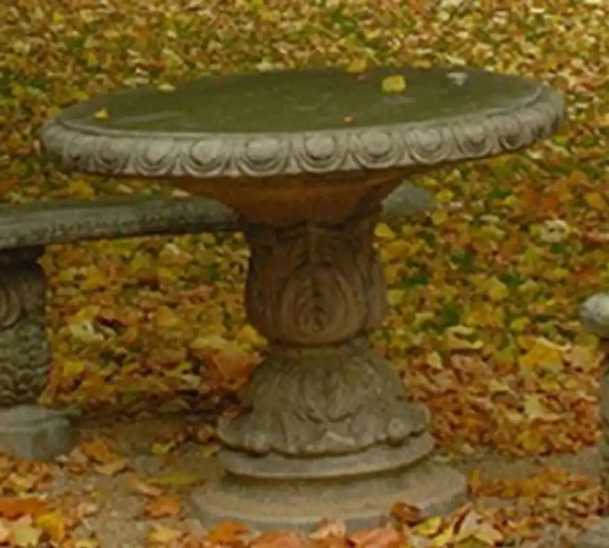 Casa Padrino Table de Jardin Baroque Gris Ø 90 x H. 74 cm - Mobilier de Jardin de Style Baroque Kracherpreis