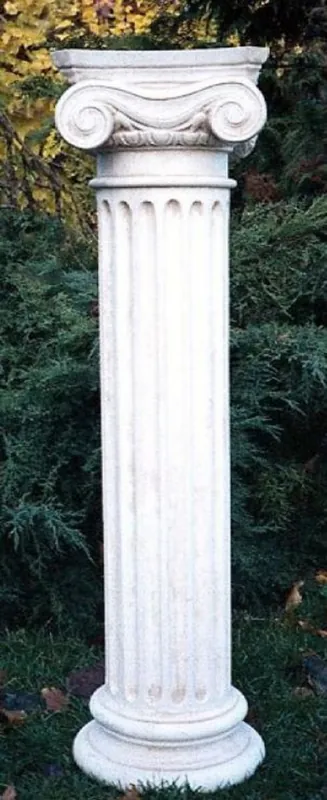 Casa Padrino Pilier / Colonne de Jardin Baroque Blanc 24 x 24 x H. 90 cm - Accessoires de Décoration de Jardin Begrenztes Angebot