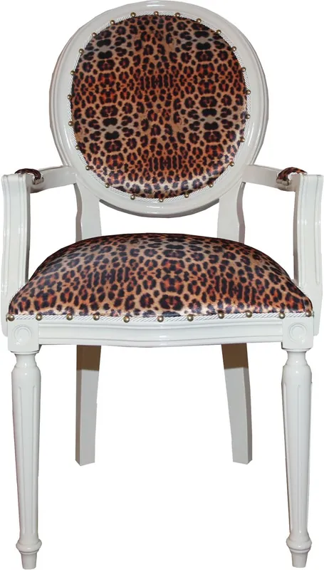 Knallerangebot Casa Padrino Baroque Chaise léopard / crème